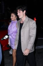 ASHLEY PARK and Paul Forman Arrives at Paris Hilton