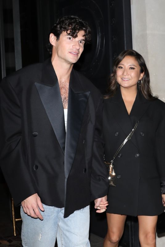 ASHLEY PARK and Paul Forman Leaves Hotel Costes at Paris Fashion Week 09/30/2024
