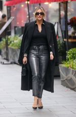 ASHLEY ROBERTS Arrives at Heart Radio in London 10/15/2024