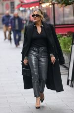 ASHLEY ROBERTS Arrives at Heart Radio in London 10/15/2024