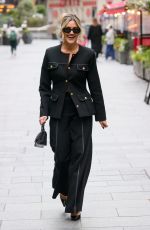 ASHLEY ROBERTS Arrives at Heart Radio in London 10/21/2024
