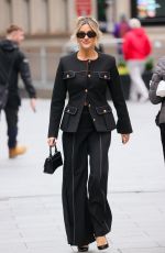 ASHLEY ROBERTS Arrives at Heart Radio in London 10/21/2024
