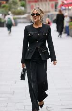 ASHLEY ROBERTS Arrives at Heart Radio in London 10/21/2024