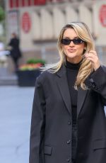 ASHLEY ROBERTS in a Black Blazer and Trousers Out in Londn 10/17/2024