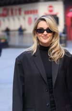 ASHLEY ROBERTS in a Black Blazer and Trousers Out in Londn 10/17/2024