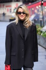 ASHLEY ROBERTS in a Black Blazer and Trousers Out in Londn 10/17/2024