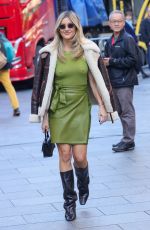 ASHLEY ROBERTS Leaves Heart Breakfast Show in London 10/24/2024