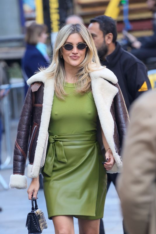 ASHLEY ROBERTS Leaves Heart Breakfast Show in London 10/24/2024
