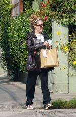 ASHLEY TISDALE Picks up Food To-go from All Time Diner 10/15/2024