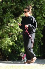 ASHLYE TISDALE Out for a Walk with Her Dog in Los Angeles 10/02/2024