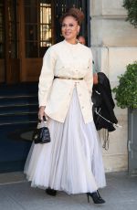 AVA DUVERNAY Leaves Her Hotel at Paris Fashion Week 10/01/2024