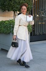 AVA DUVERNAY Leaves Her Hotel at Paris Fashion Week 10/01/2024