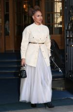 AVA DUVERNAY Leaves Her Hotel at Paris Fashion Week 10/01/2024