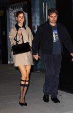 BARBARA PALVIN and Dylan Sprouse Arrives at MIMCHIK Store Opening in West Hollywood 10/18/2024