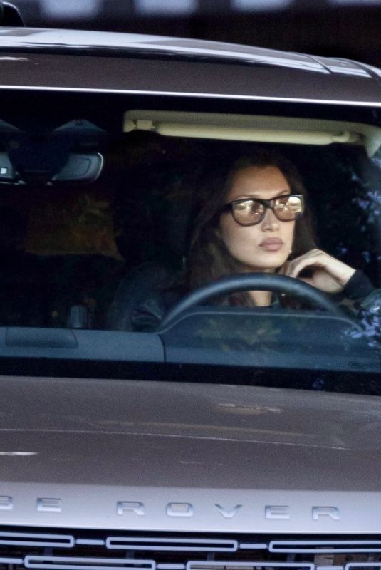 BELLA HADID Leaves Chateau Marmont After a Meeting in Los Angeles 10/24/2024
