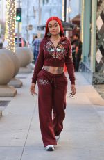 BLAC CHYNA Shooting a Promotional Content in Beverly Hills 10/09/2024