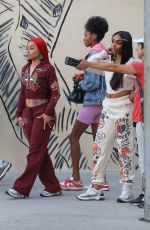 BLAC CHYNA Shooting a Promotional Content in Beverly Hills 10/09/2024