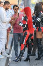 BLAC CHYNA Shooting a Promotional Content in Beverly Hills 10/09/2024