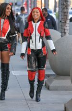 BLAC CHYNA Shooting a Promotional Content in Beverly Hills 10/09/2024