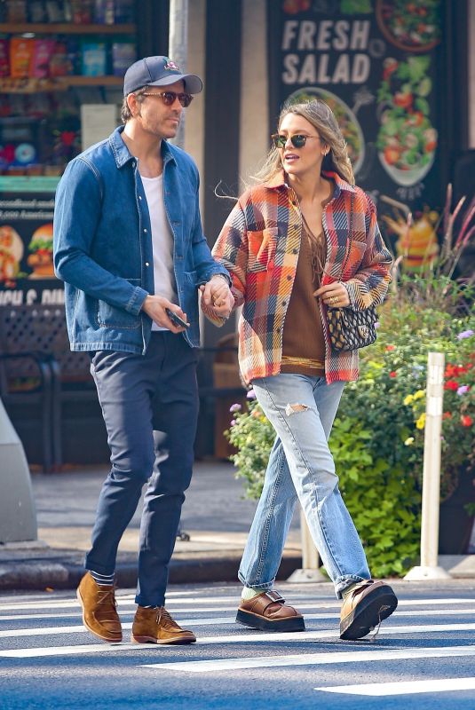 BLAKE LIVELY and Ryan Reynolds Pictured After Donating $1 Million to Hurricane Helene and Milton Relief Efforts in New York 10/11/2024