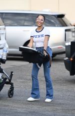 BREANA TIESI Leaves a Basketball Game in Los Angeles 10/04/2024