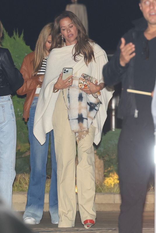 BROOKE BURKE Out for a Diiner with Friends at Nobu in Malibu 10/12/2024