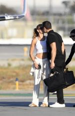BROOKS NADER and Gleb Savchenko Boarding a Private Jet in Los Angeles 10/09/2024