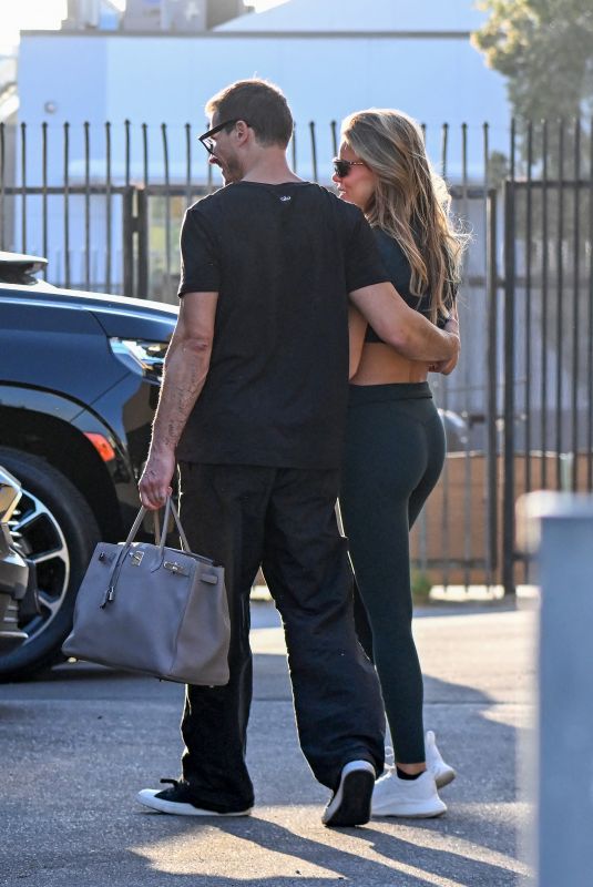BROOKS NADER and Gleb Savchenko Leaves Dancing with the Stars Practice in Los Angeles 10/03/2024