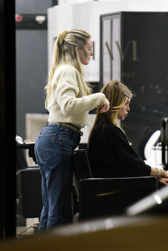 BROOKS NADER at Hair Salon in Los Angeles 10/30/2024