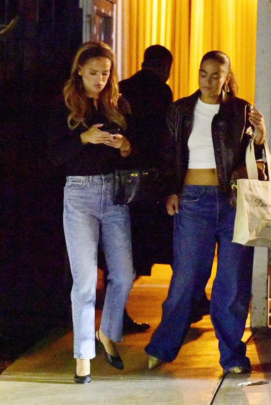 BROOKS NADER Leaves San Vicente Bungalows with Friend in Los Angeles 10/16/2024