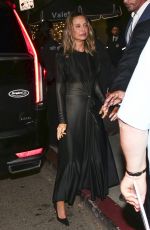 CALISTA FLOCKHART Leaves Catch Steak Restaurant in Los Angeles 10/08/2024