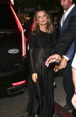 CALISTA FLOCKHART Leaves Catch Steak Restaurant in Los Angeles 10/08/2024