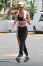 CANDICE SWANEPOEL Leaves Workout Session with a Friend in Miami 10/04/2024
