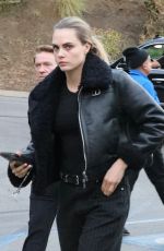 CARA DELEVIGNE Arrives at Joni Mitchell
