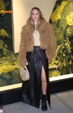 CARA DELEVINGNE Arrives at Burberry Flagship Store Opening in New York 10/16/2024