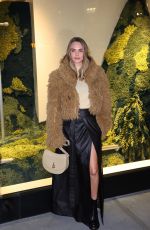 CARA DELEVINGNE Arrives at Burberry Flagship Store Opening in New York 10/16/2024