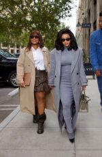 CARDI B in a Monochrome Grey Ensemble Heading to a Business Meeting in Los Angeles 10/21/2024