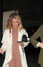 CAT DEELEY Leaves The Soho Mews House in Mayfair 10/04/2024