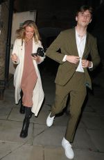 CAT DEELEY Leaves The Soho Mews House in Mayfair 10/04/2024