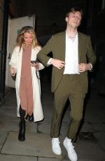 CAT DEELEY Leaves The Soho Mews House in Mayfair 10/04/2024