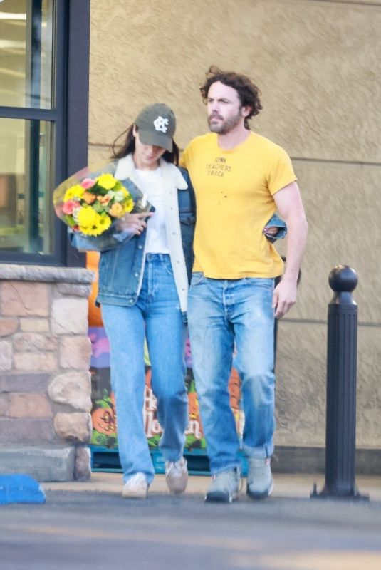 CAYLEE COWAN and Casey Affleck Leaves a Grocery Store in Los Feliz 10/18/2024