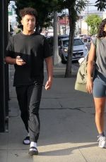 CHANDLER KINNEY and Brandon Armstrong Leaves DWTS Rehersals in Los Angeles 10/12/2024