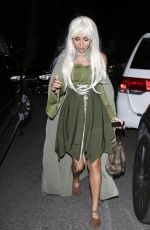 CHANTEL JEFFRIES Leaves a Halloween Party 10/25/2024