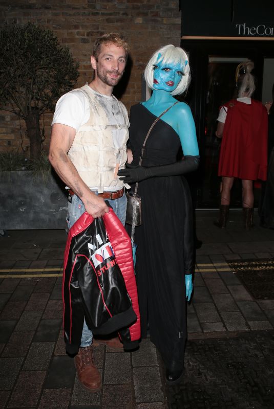 CHARLI FISHER Arrives at Hallowzeem Party at The Conduit Club in Covent Garden 10/25/2024
