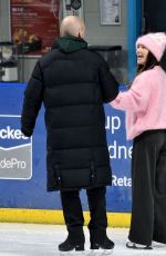 CHELSEE HEALEY Rehearsing with Her Trainer for Dancing On Ice Live Shows in Manchester 10/14/2024