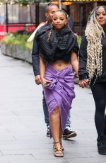 CHLOE BAILEY Leaves Global Offices in London 10/02/2024