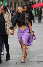 CHLOE BAILEY Leaves Global Offices in London 10/02/2024