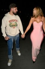 CHLOE FERRY Arrives at The Ivy Restaurant in Manchester 10/25/2024