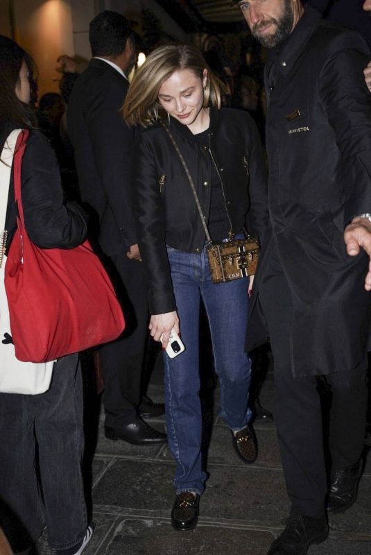 CHLOE MORETZ Leaves Her Hotel at PFW in Paris 09/30/2024