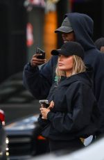 CHLOE SIMS and Vas J Morgan Out in New York 10/10/2024